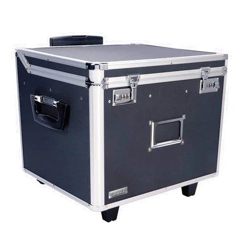 Vaultz Locking Mobile File Chest, A4/FC, 15.25 x 12.25 x 11.5 Inches, Black