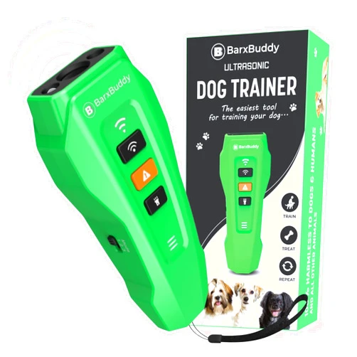 BarxBuddy 2nd Gen Dog Bark Deterrent Devices | Long Range Ultrasonic | Bark Collar Alternative | Dog Training Indoor/Outdoor | Rechargeable Anti Bark Device for Dogs