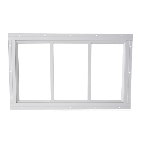 Generic Shed Window 10x18 White - Fixed Design with Durable Tempered Glass