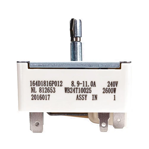 Showingo WB24T10025 Range Switch Surface Burner Range Infinite Control Switch Compatible with GE Electric Ranges AP2024072, 769692, AH236750, EA236750, PS236750（8 Inch）