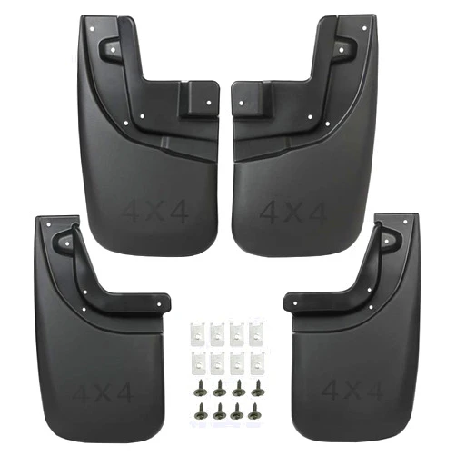 PIT66 Mud Flaps, Compatible with 2005-2015 Toyota Tacoma with OEM Fender Flares, Heavy Duty Splash Guard Fender Mudguards Kit, 4Pcs