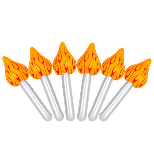 YOTHORN 6 Pcs Inflatable Torch, Fun Torch Prop for Olympic Games, Plastic Olympic Torch For Olympic Party Decorations Medieval Luau Themed Party Sports Competitions