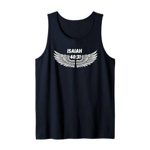 Isaiah 40:31 Soar on Wings Like Eagles Bible Verse Tank Top