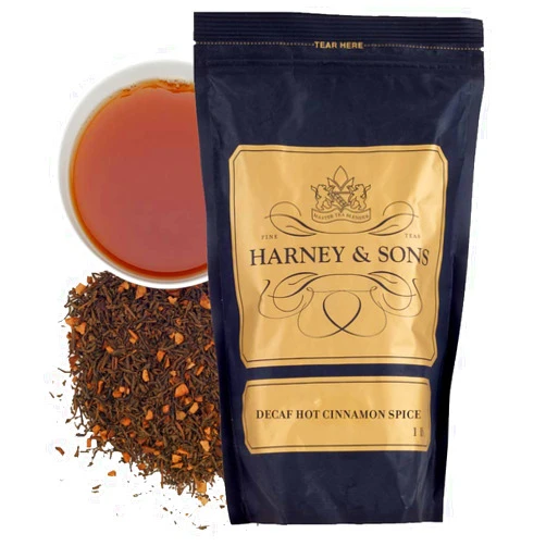 Harney & Sons Decaffeinated Hot Spice Loose Tea, Cinnamon, 16 Ounce