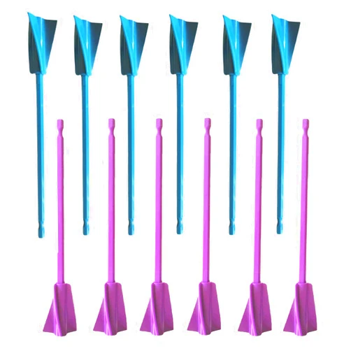RF REENFAYA Resin Mixer Paddles,12 PCS Drill Mixing Attachment,Reusable Paint Mixer for Drill, epoxy drill paddles drill mixer Drill Attachment Resin Molds Mixing,Epoxy Tumblers Cups