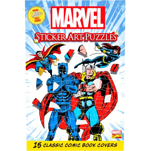 Editors of Thunder Bay Press Marvel Sticker Art Puzzles