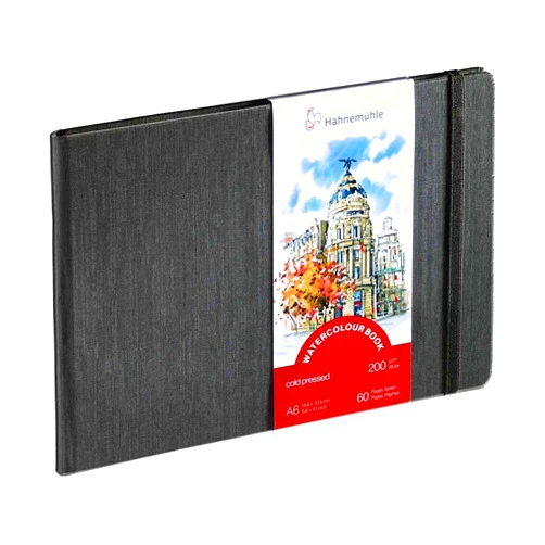 Hahnemühle Watercolour Book 200g/m², Watercolor Notebook, A6, Landscape, 30 fls