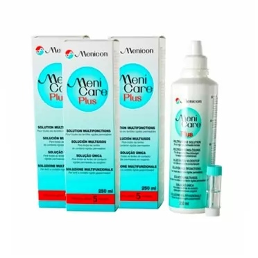 Menicon Menicare Cleaning Aid, Triple Pack, White triple pack White
