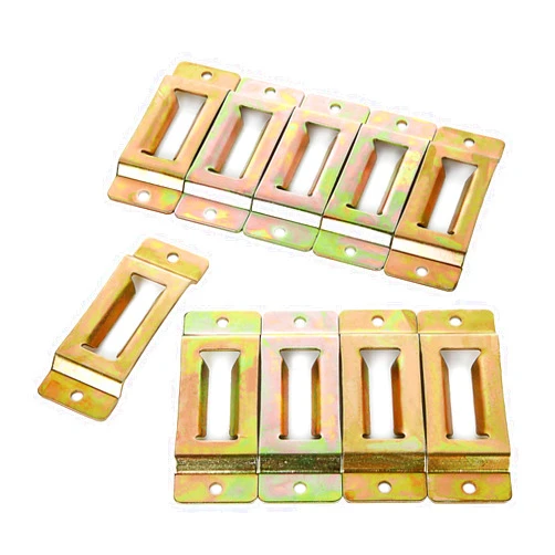 STARVAST 10 Pack E Track Single Slots Tie Down Anchors Heavy Duty E Track Rail System Accessories Fit for Ratchet/Cam Straps Moving and Storing on Pickups, Trucks, Trailers, Racks, Vans, Walls, Floors