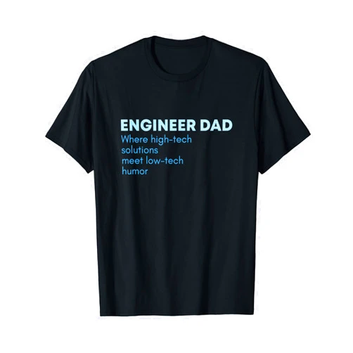 The Room Mom Mens Engineer Dad High-Tech Solutions Meet Low-Tech Humor Funny T-Shirt