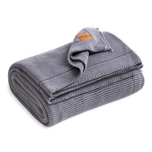 Dalisa Knitted Throw Blanket 100% Organic Turkish Cotton 45