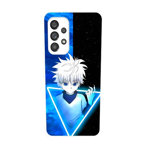 NIKKHO Phone Case for Samsung Galaxy A53 5G Anime Boys Killua Zoldyck Color(09) Soft Clear TPU Rubber Transparent Shockproof Ultra-Thin Full-Body Crystal Protective Case Cover