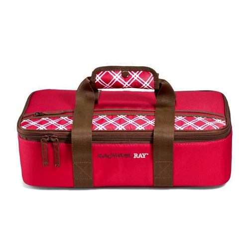 Rachael Ray Lasagna Lugger, Thermal Insulated Casserole Carrier for Hot or Cold Food, Lugger Tote for Pockluck, Parties, Picnic, and Cookouts, Fits 9