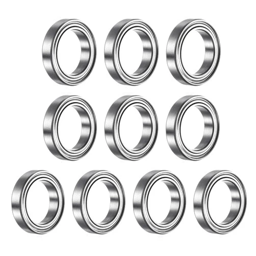 uxcell 10pcs 6701ZZ Deep Groove Ball Bearings, Chrome Steel Z2 Double Metal Shielded Bearing 12mm x 18mm x 4mm