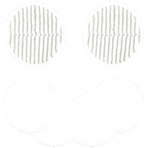LUXRILIX 2124 Replacement Pads for Bissell Spinwave Spin Mop, 2 Scrubby Pads and 4 Soft Pads Compatible with Bisell Spinwave 2039 2039A 2039Q 2039T 2039W 20391 20395 20399 2307 23157 2315A Mop Pad Kit LUXRILIX