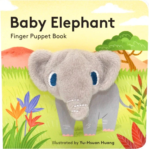 Chronicle Books,Yu-Hsuan Huang Baby Elephant: Finger Puppet Book: (Finger Puppet Book for Toddlers and Babies, Baby Books for First Year, Animal Finger Puppets) (Baby Animal Finger Puppets, 3)