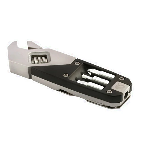 SWISS+TECH ST41070 7-in-1 Adjustable Wrench Multi-Tool, Black/Brushed Stainless Steel (Single Pack)