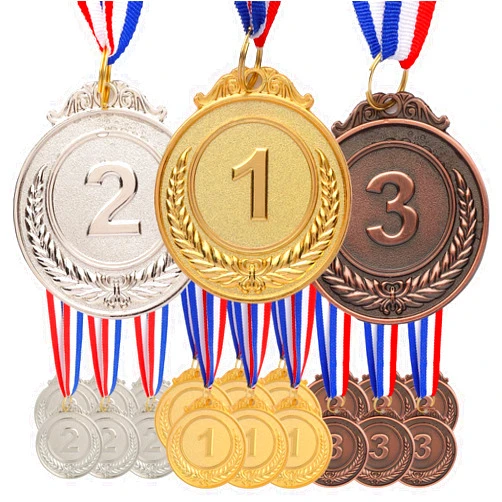 EHENOY 12 Pieces medals for awards, Winner Medals Gold Prizes for Sports, Competitions, Party, Classroom, Spelling Bees, Olympic Style, 2 Inches