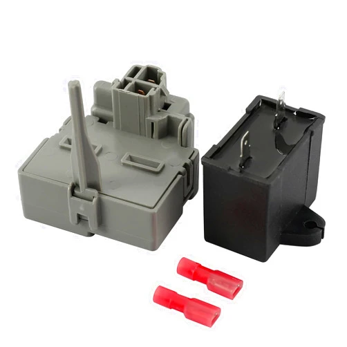 ATMA SUPPLY W10189190 TSD2 Refrigerator Start Device W10662129 Run Capacitor Compatible with Whirlpool Kenmore Refrigerator Compressor Overload and Start Relay WPW10189190 W10197428 241941003 2255198 PS11740412