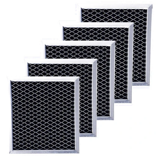 BlueStars 5-Pack 5.35” x 5.03” Charcoal Filter for 8206230A Whirlpool & Maytag Microwave – Carbon Filter Freshens and Filters Kitchen Air in Over the Range Oven Carbon Filter