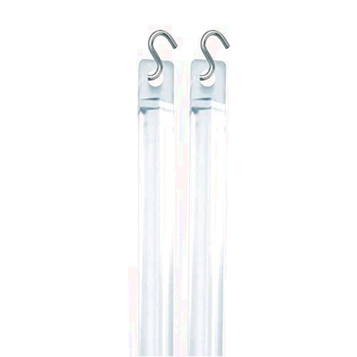 Gma group 24 Inch Long Window Mini Blind Tilt Wand Rod - Venetian Blind Clear Wands Replacement Rods for Blinds and Shades - S Hook, 2-PK