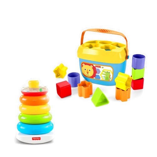 Fisher-Price Rock-a-Stack and Baby's First Blocks Bundle