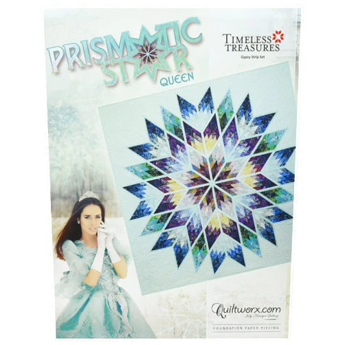 Quiltworx - Judy Niemeyer Quilting Prismatic Star Queen Pattern