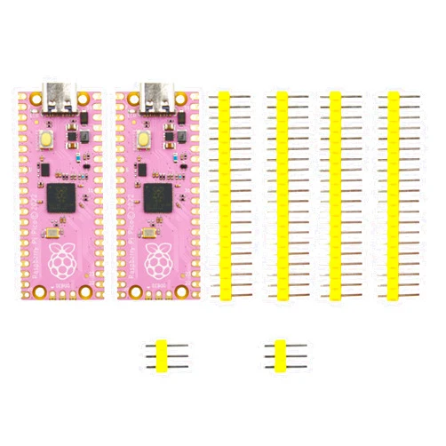 DIGISHUO 2 PCS Raspberry Pi Pico with 40P Pins Type C Port Based on RP2040 Chip | Dual-Core ARM Cortex M0+ Processor Running up to 133 MHz | Support C/C++/Python