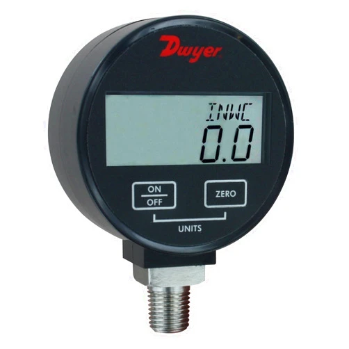 Dwyer® Digital Pressure Gage, DPGW-08, 1% Accuracy, Compatible Liquids & Gases, 0-100 psi