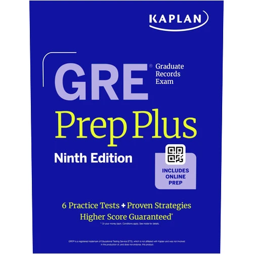 By Kaplan Test Prep (Author) GRE Prep Plus, Ninth Edition: Raise Your Score with Kaplan Expert Advice | Includes Online Resources Like Live Classes, Quiz Generator, Practice Tests, and More (Kaplan Test Prep)