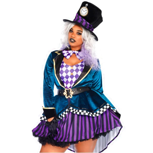 Leg Avenue womens Delightful Mad Hatter Halloween Costume