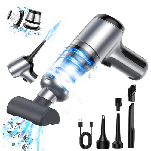Opinta Mini Cordless Handheld Car Vacuum Cleaner/Air Blower, 18000PA Strong Suction, Rechargeable Dust Buster/Hand Pump with Brushless Motor, Low Noise One-Click Dust Removal for Car Home Office Cleaning