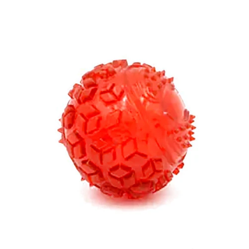 ZippyPaws Holiday ZippyTuff Squeaker Ball - Red Small - Gift for Dogs