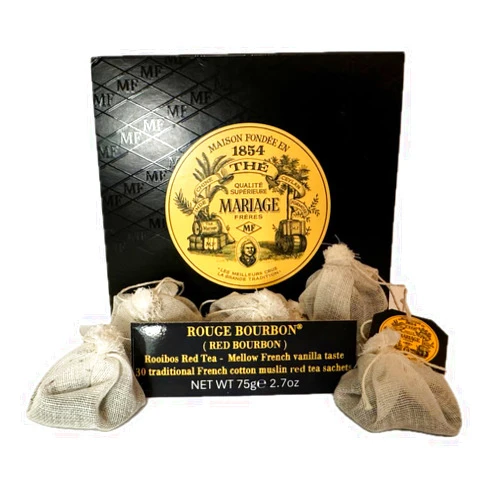Mariage Frères Mariage Freres - ROUGE BOURBON (TB633) - 30 Muslin Tea Sachet / bags