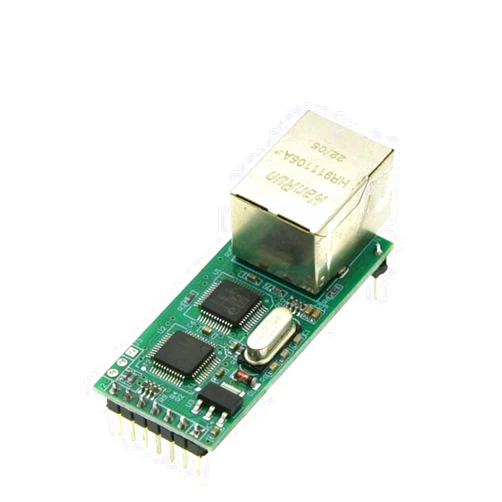 Generic FS100P USR-TCP232-T2 Tiny Serial Ethernet Converter Module Serial UART TTL to Ethernet TCPIP Module Support DHCP and DNS