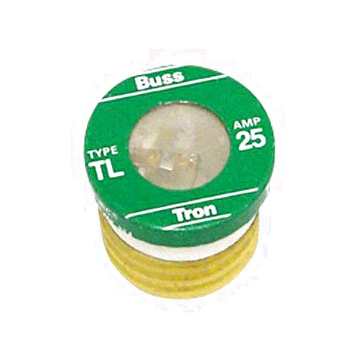 COMBLU Bussman TL-25PK4 25 Amp Time Delay Plug Fuses 4 Count