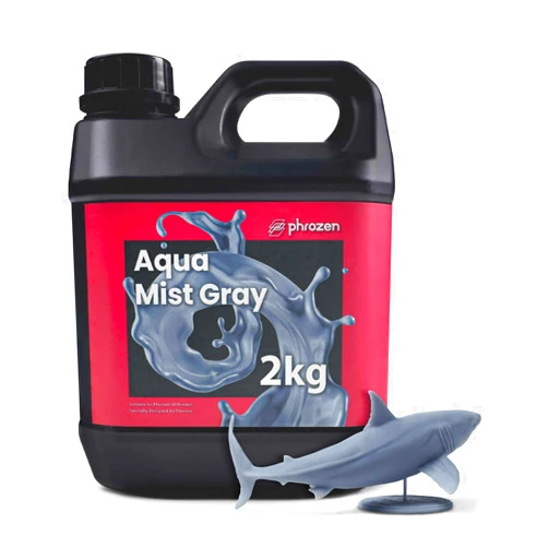 phrozen Aqua 3D Printer Resin [Mist Gray], 405nm DLP LCD UV-Curing Photopolymer Resin for General Modeling, Prototyping, High Precision Printing, Consumer Series (2KG)