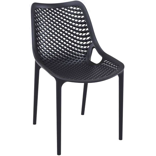 Compamia Air Outdoor Patio Dining Chair in Black (Set of 2)