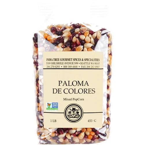 India Tree Rainbow Popcorn (Paloma De Colores) 1 lb.