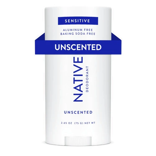 Native Sensitive Deodorant Contains Naturally Derived Ingredients, 72-Hour Odor Control, Deodorant for Women and Men, Aluminum Free with Baking Soda, Soda Oil