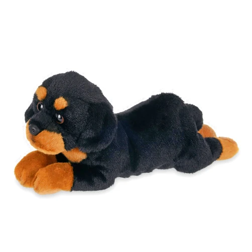 Bearington Collection Bearington Lil' Gunner The Rottweiler Stuffed Animal, 8 Inch Dog Stuffed Animal
