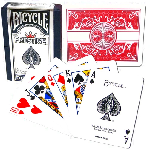 Trademark Bicycle Prestige Plastic Playing Cards (Red)