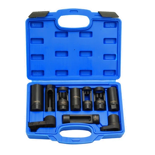 8MILELAKE 10pcs Oxygen Sensor Socket Set Sensor Oil Pressure Sending Unit Socket Set