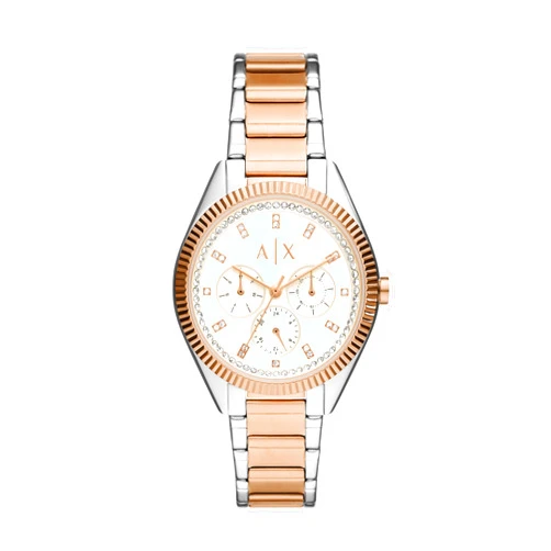 A｜X ARMANI EXCHANGE A|X Armani Exchange Women's Watch, Chronograph Watch for Women with Stainless Steel or Leather Band