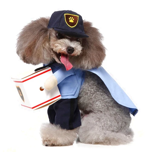 Shanrya Dog Mail Carrier Costume, Soft Fabrics Funny Costumes Pet Suit Comfortable with for Small Dogs for Cats(S)