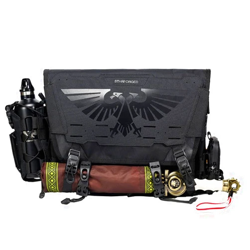 Starforged Imperium Mailer Bag Luxury Level Outdoor Waterproof Backpack Warhammer 40K Multifunctional Shoulder Bag