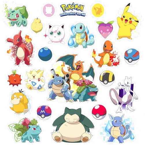 RoomMates RMK2535SCS Pokemon Iconic Peel and Stick Wall Decals