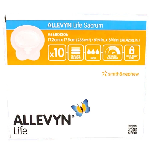 Smith & Nephew Smith+Nephew ALLEVYN Life Wound Dressing, Small Sacrum 7