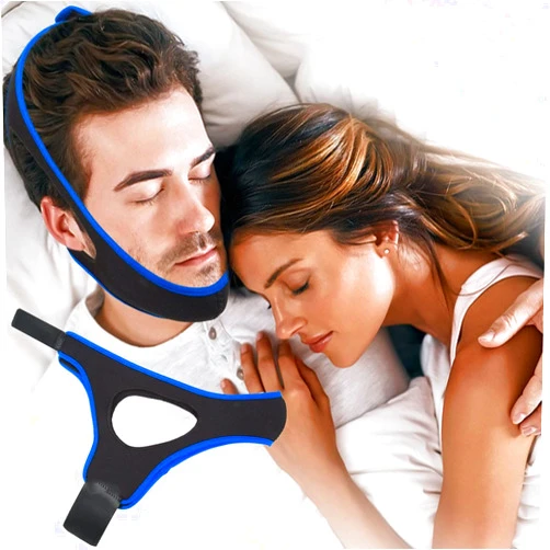 KELIHAWK Snoring Chin Strap Comfortable Universal Snoring Devices Adjustable Effective Stop Snoring Sleep Snore Reducing Aid for Women and Men (Blue)