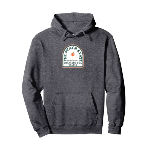Tout Wear Chattanooga Valley Chattanooga Valley Georgia Retro Style Peach State Pullover Hoodie